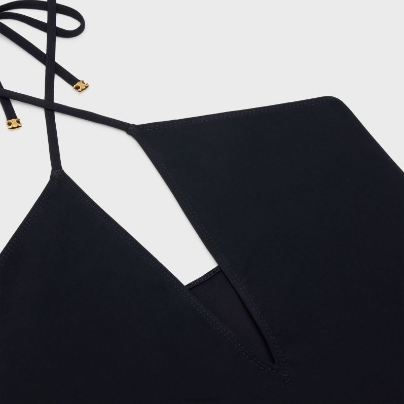 CELINE Kvinder badedragt i mat jersey F44FV896 beklædning sort