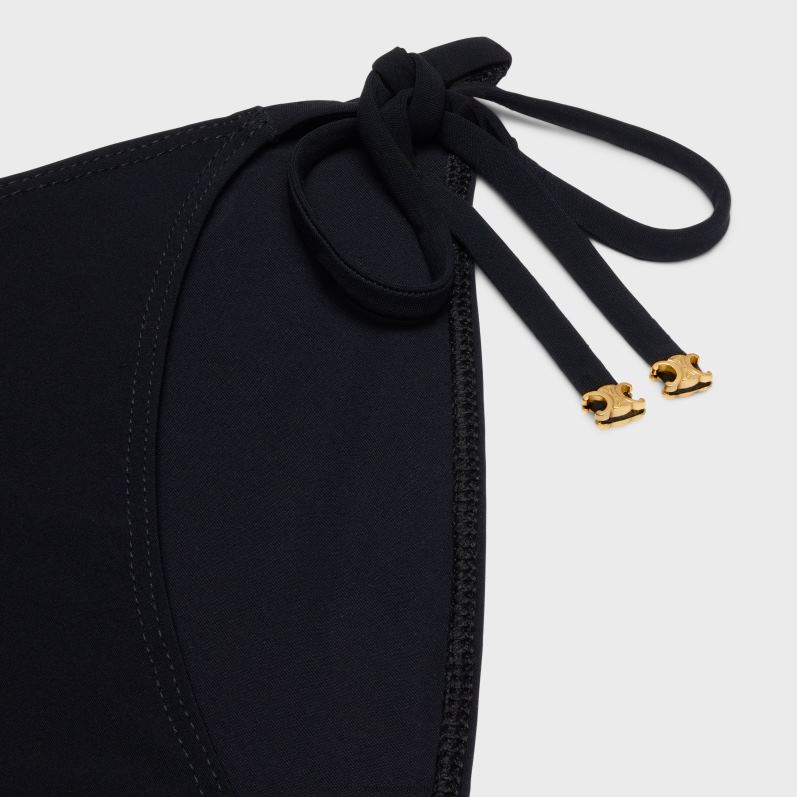 CELINE Kvinder triomphe badedragtsunderdel i mat jersey F44FV906 beklædning sort