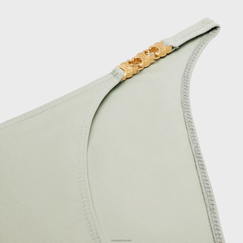 CELINE Kvinder triomphe badedragtsunderdel i mat jersey F44FV908 beklædning vert amande