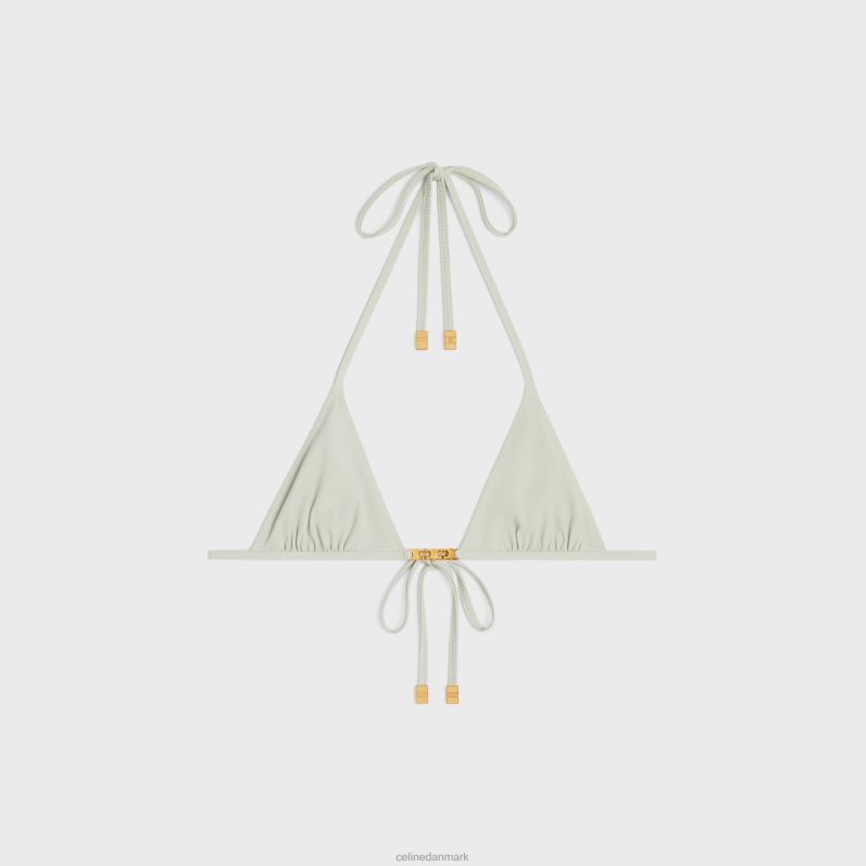 CELINE Kvinder triomphe trekantet top i mat jersey F44FV907 beklædning vert amande