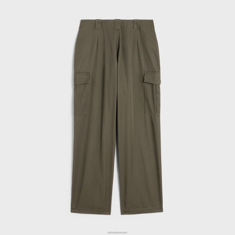 CELINE Kvinder cargobukser i teknisk bomuld F44FV879 beklædning mudder