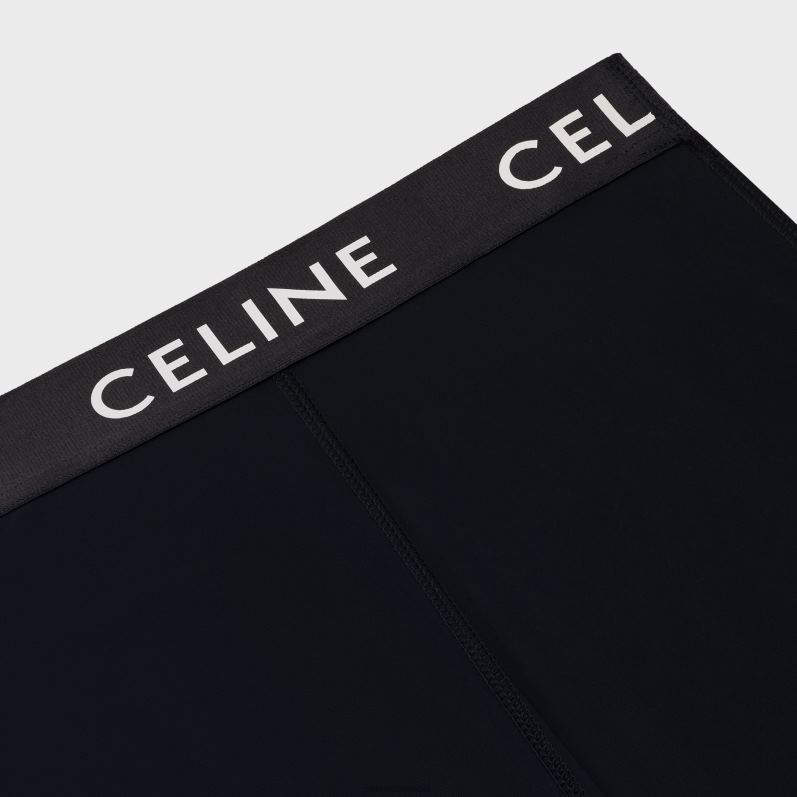 CELINE Kvinder leggings teknisk trøje F44FV884 beklædning sort