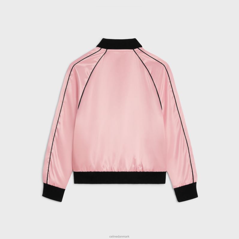 CELINE Kvinder bamsejakke i satin-finish nylon F44FV594 beklædning lyserød