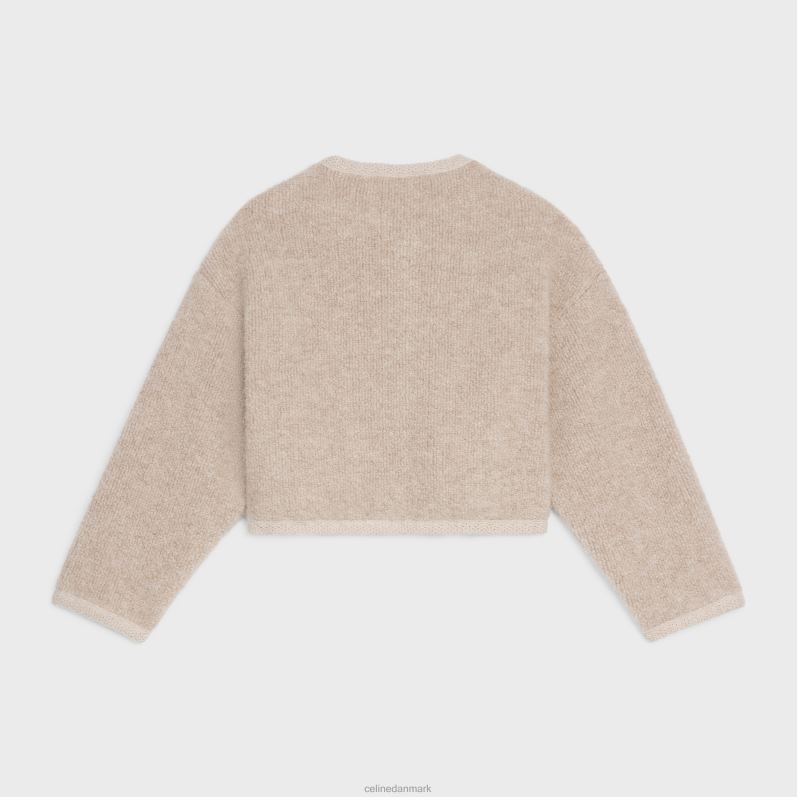 CELINE Kvinder cardiganjakke i alpaca uld F44FV767 beklædning havregryn