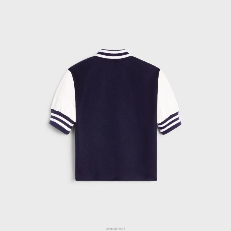 CELINE Kvinder chelsea bamsejakke i dobbelt face cashmere F44FV730 beklædning flåde