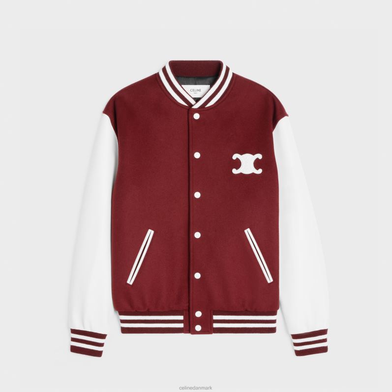 CELINE Kvinder college bamse jakke i dobbelt ansigt kashmir F44FV729 beklædning vigne