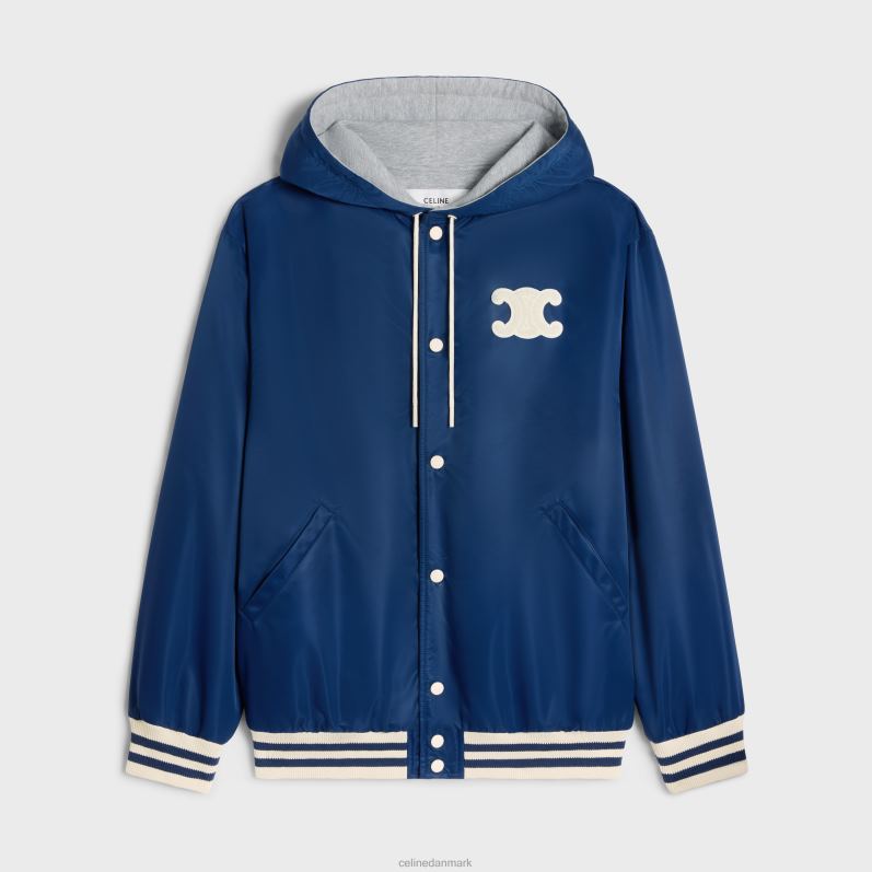 CELINE Kvinder paris hættebamsejakke i nylon F44FV667 beklædning flåde