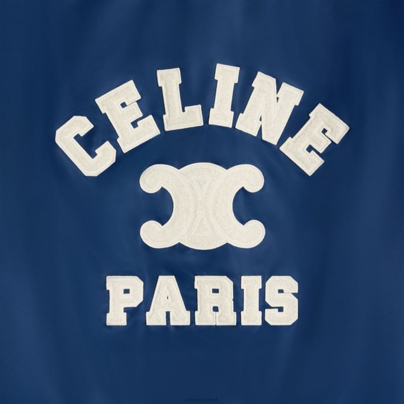 CELINE Kvinder paris hættebamsejakke i nylon F44FV667 beklædning flåde