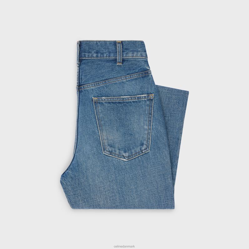 CELINE Kvinder dylan flared jeans med signatur i denim F44FV862 beklædning fagforeningsvask