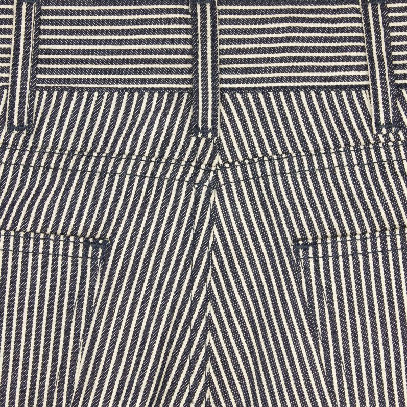 CELINE Kvinder jane flared jeans i hickory striber F44FV854 beklædning skyllet