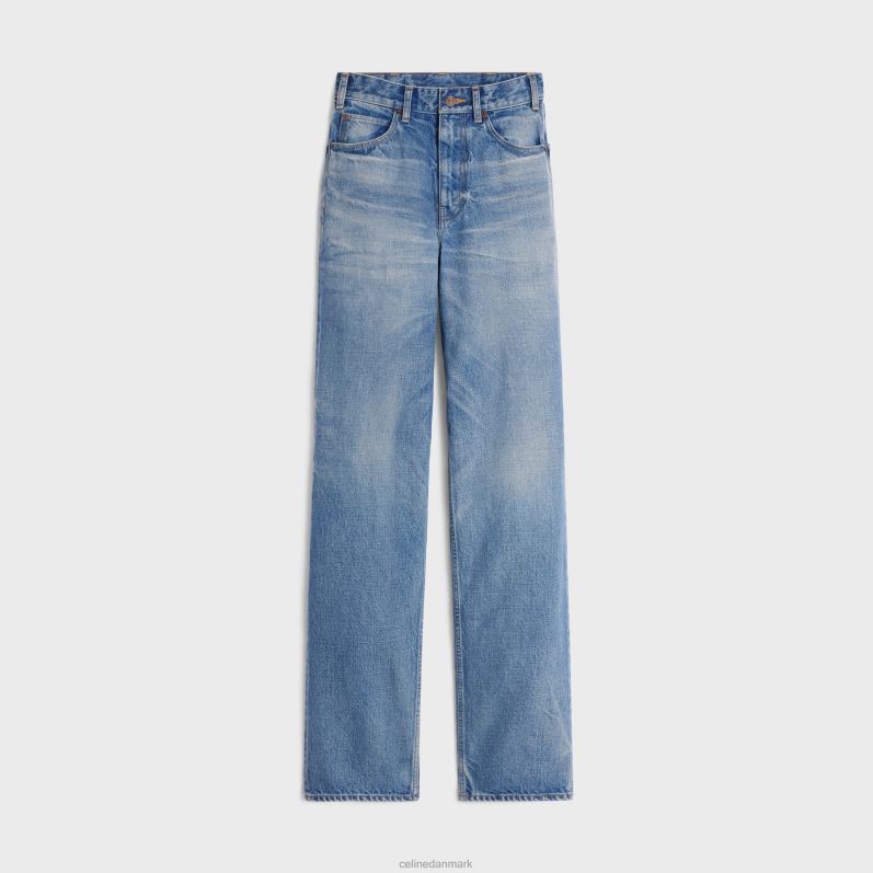 CELINE Kvinder kitty jeans i denim F44FV857 beklædning pismo vask