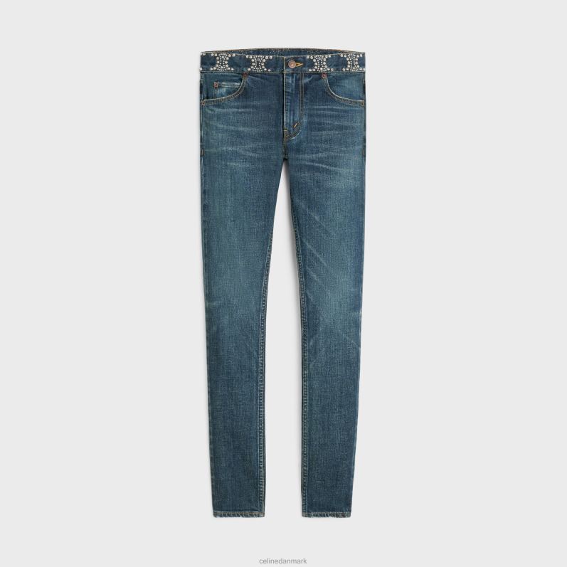CELINE Kvinder neo skinny jeans i denim F44FV868 beklædning ren mørk union vask