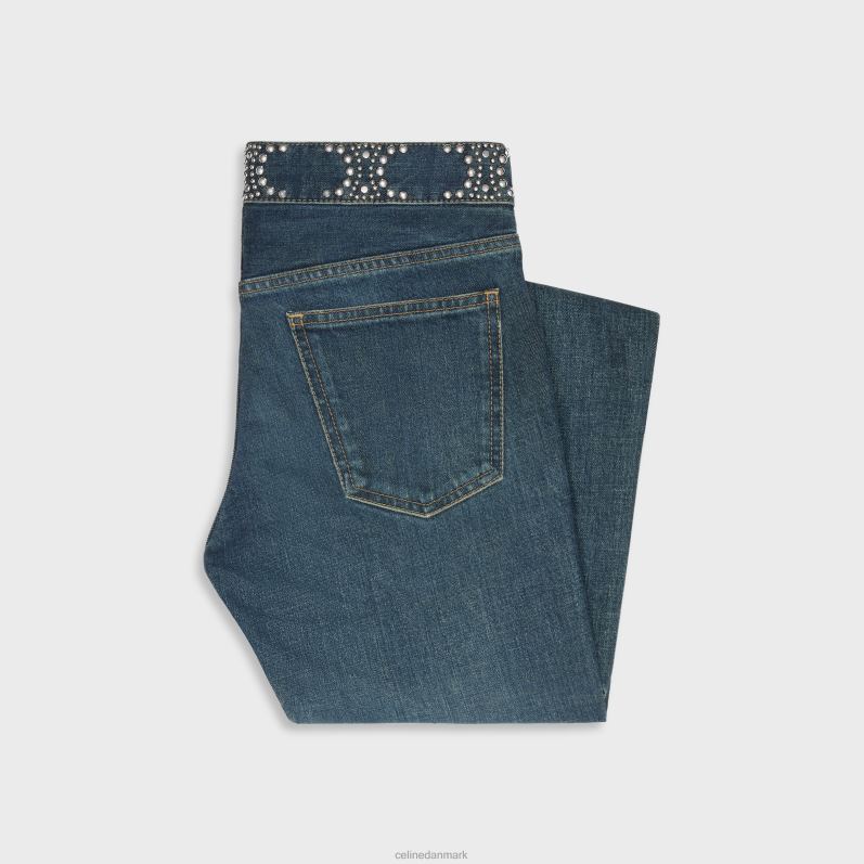 CELINE Kvinder neo skinny jeans i denim F44FV868 beklædning ren mørk union vask