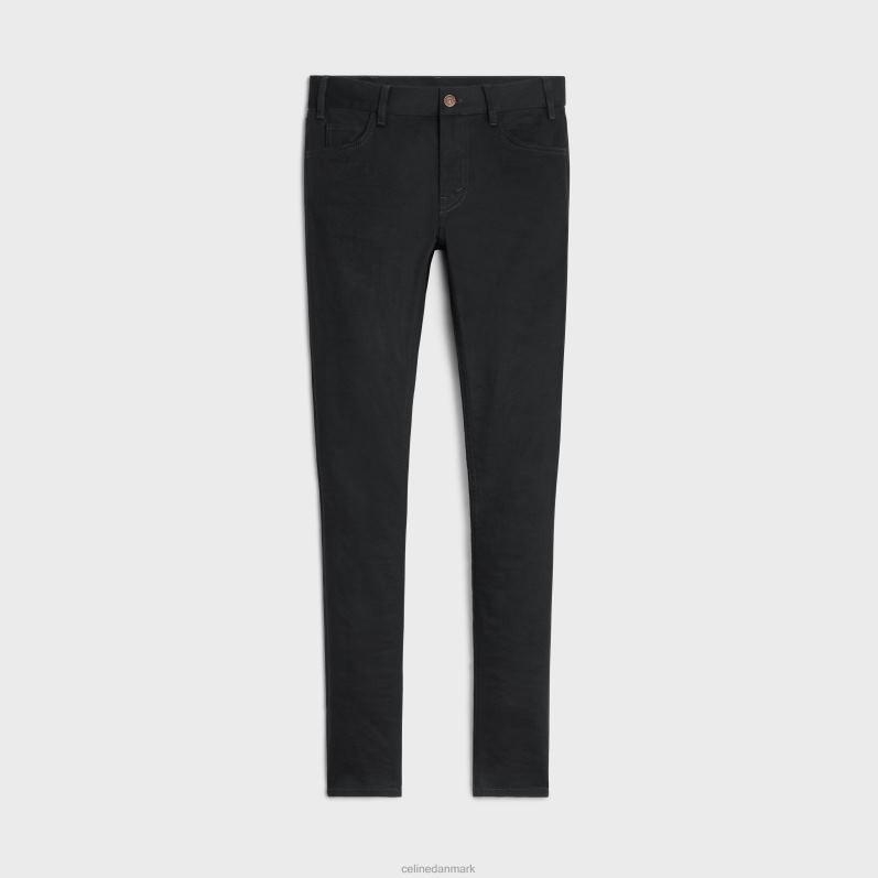 CELINE Kvinder neo skinny jeans i vask denim F44FV867 beklædning ren sort