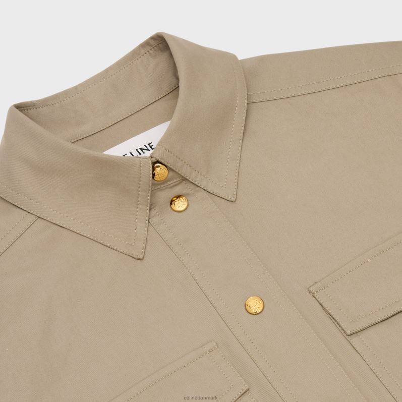 CELINE Kvinder saharienne kjole i letvægts gabardin F44FV793 beklædning beige