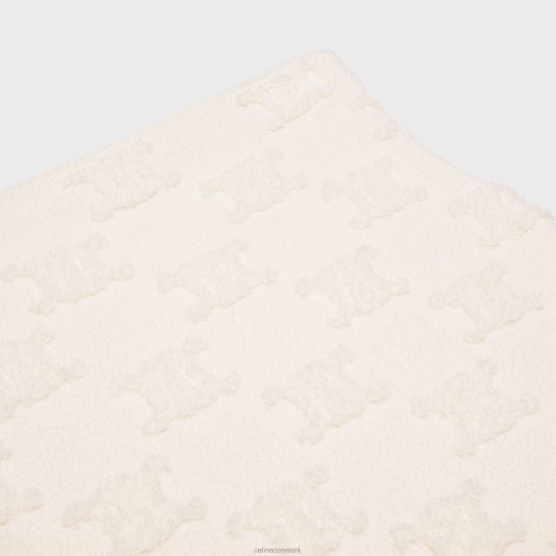 CELINE Kvinder mini-nederdel i triomphe-bomuldsboucle F44FV818 beklædning off white