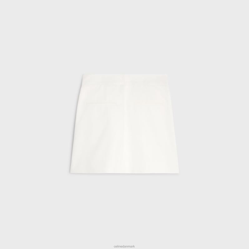 CELINE Kvinder yachting trapez mini-nederdel i bomuldstwill F44FV822 beklædning hvid