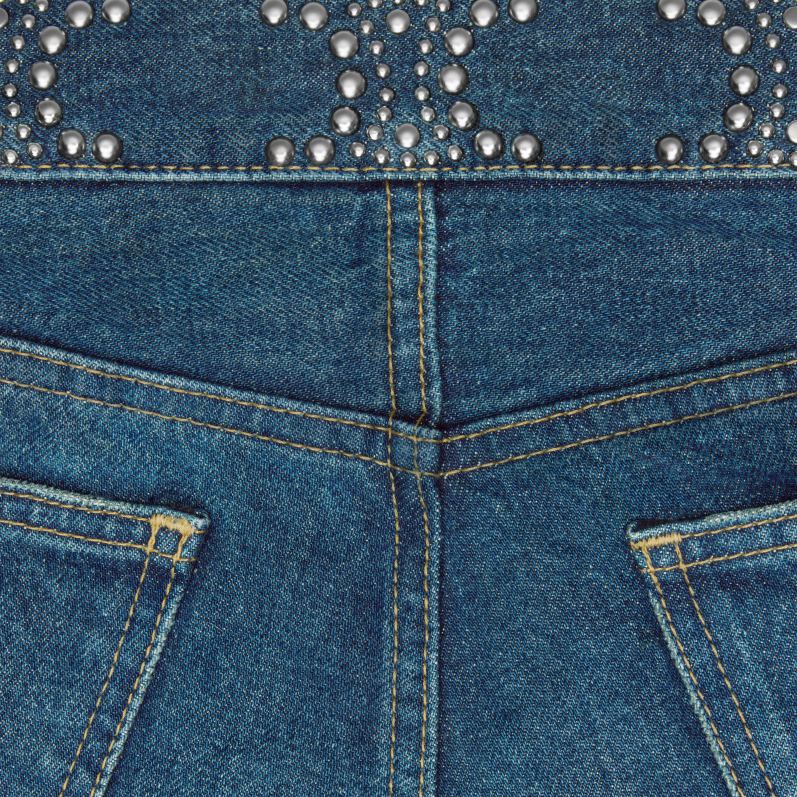 CELINE Kvinder mini shorts i denim F44FV892 beklædning ren mørk union vask