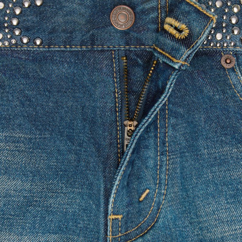 CELINE Kvinder mini shorts i denim F44FV892 beklædning ren mørk union vask