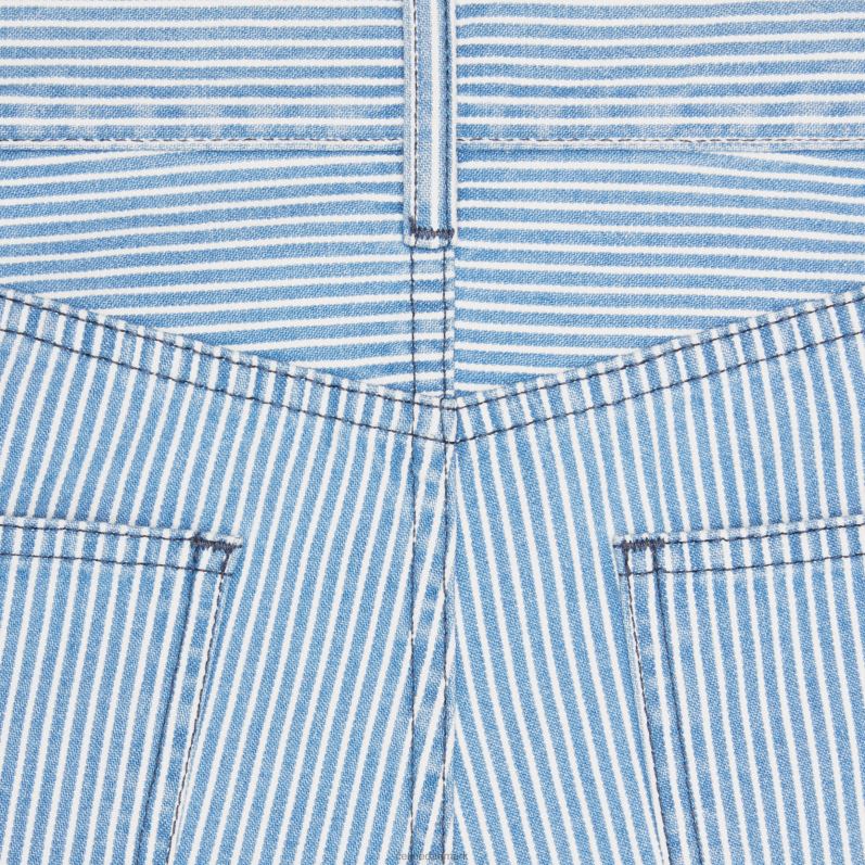 CELINE Kvinder suzanne shorts i bomuldshickory F44FV894 beklædning bølgevask