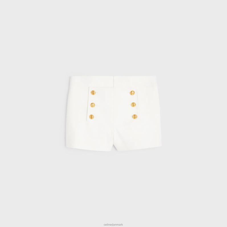 CELINE Kvinder yachting mini-shorts i bomuldstwill F44FV893 beklædning hvid