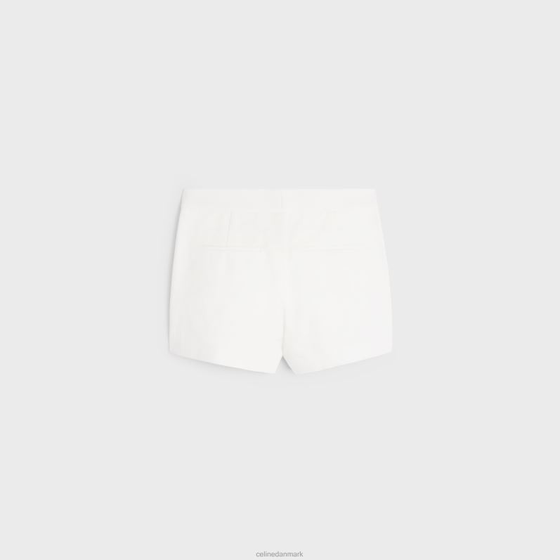 CELINE Kvinder yachting mini-shorts i bomuldstwill F44FV893 beklædning hvid