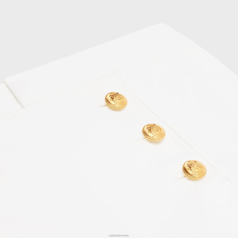 CELINE Kvinder yachting mini-shorts i bomuldstwill F44FV893 beklædning hvid