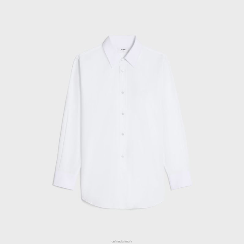 CELINE Kvinder Tomboyskjorte i bomuldspoplin F44FV577 beklædning hvid
