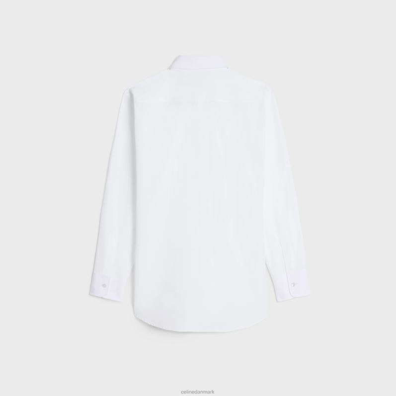 CELINE Kvinder Tomboyskjorte i bomuldspoplin F44FV577 beklædning hvid
