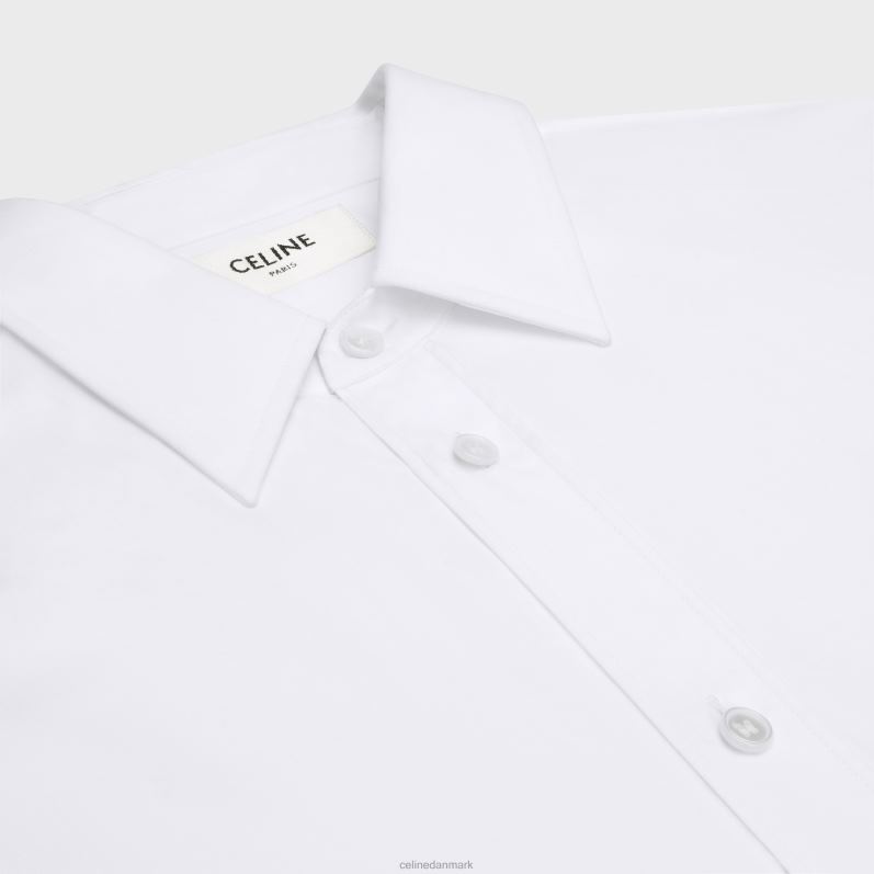 CELINE Kvinder Tomboyskjorte i bomuldspoplin F44FV577 beklædning hvid