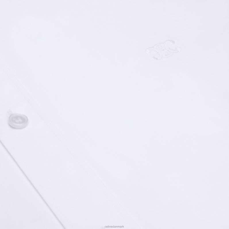 CELINE Kvinder Tomboyskjorte i bomuldspoplin F44FV577 beklædning hvid