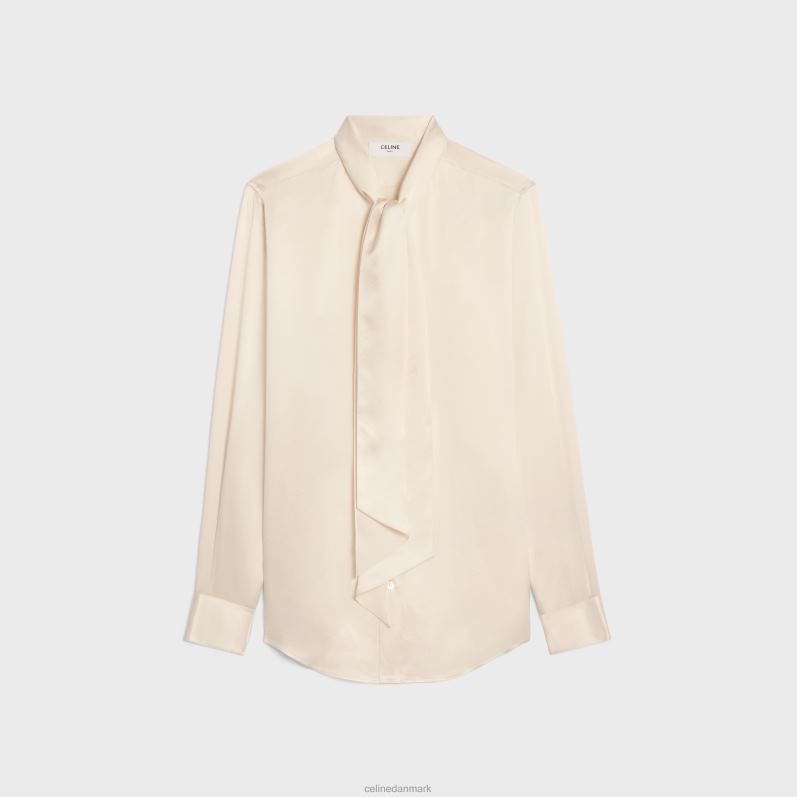 CELINE Kvinder romy skjorte i satinsilke F44FV829 beklædning off white