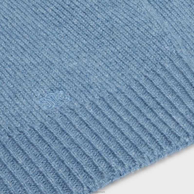 CELINE Kvinder rullekravetrøje i sømløs kashmir F44FV752 beklædning blå