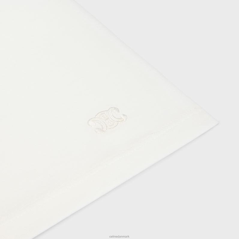 CELINE Kvinder boxy triomf t-shirt i bomuldsjersey F44FV780 beklædning ecru