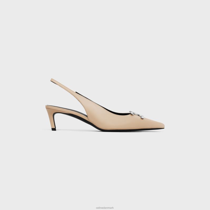 CELINE Kvinder alma triomphe slingback i lammeskind F44FV919 fodtøj beige