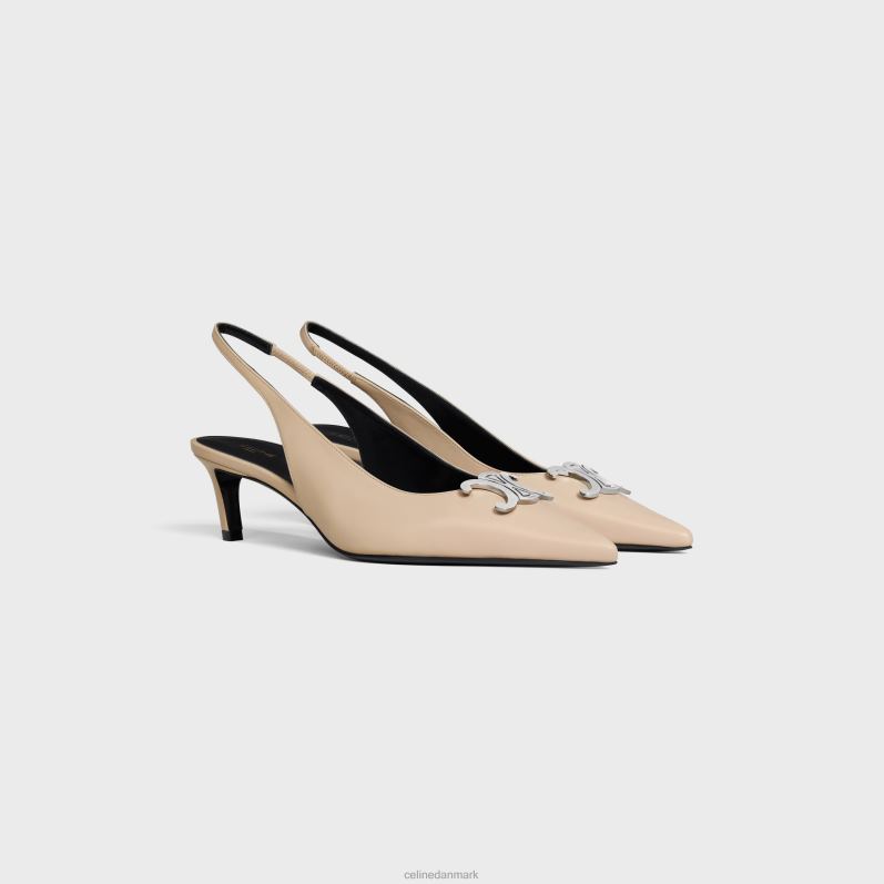 CELINE Kvinder alma triomphe slingback i lammeskind F44FV919 fodtøj beige