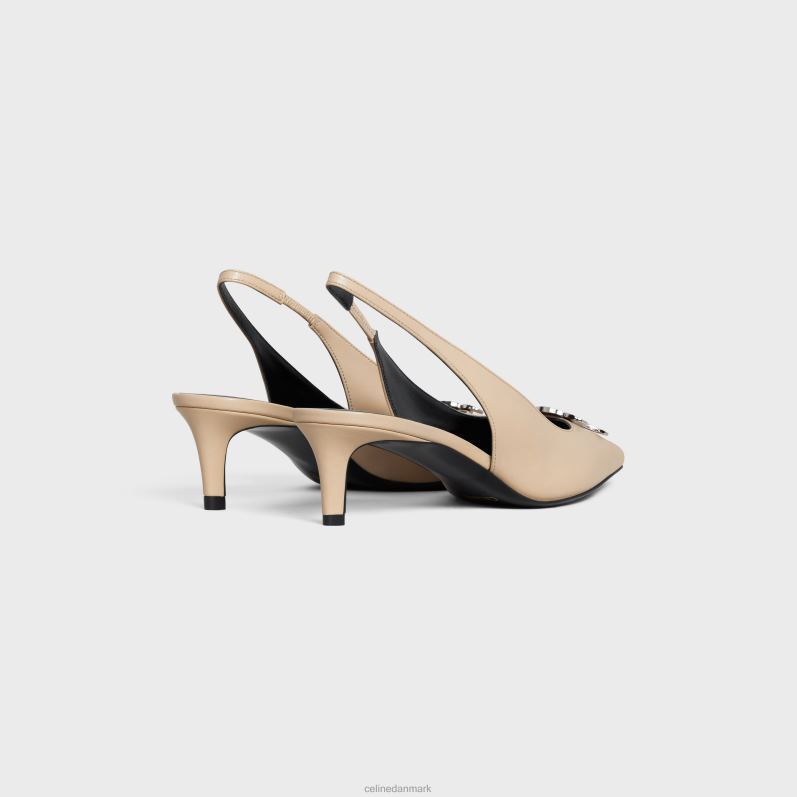 CELINE Kvinder alma triomphe slingback i lammeskind F44FV919 fodtøj beige