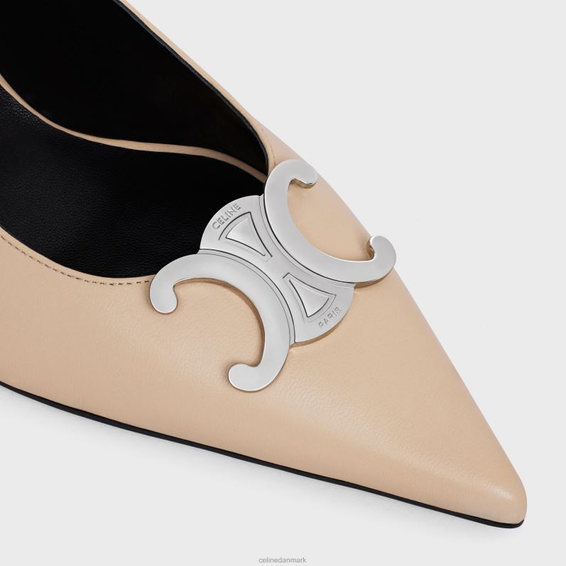 CELINE Kvinder alma triomphe slingback i lammeskind F44FV919 fodtøj beige