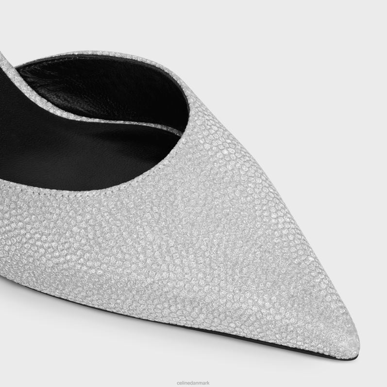 CELINE Kvinder killing med rem triomf i fantasy lamineret kalveskind F44FV944 fodtøj sølv