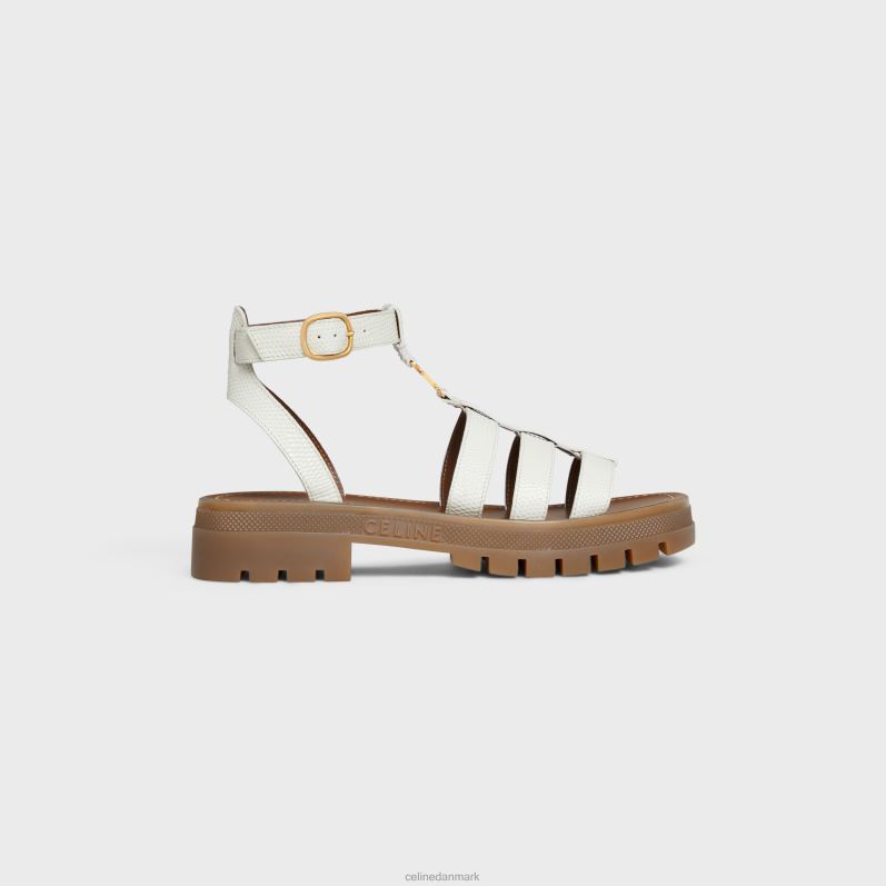 CELINE Kvinder clea triomphe gladiatorsandaler i firbenstemplet kalveskind F44FV938 fodtøj lysegul