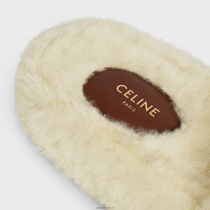 CELINE Kvinder pelsruter i shearling F44FV941 fodtøj beige