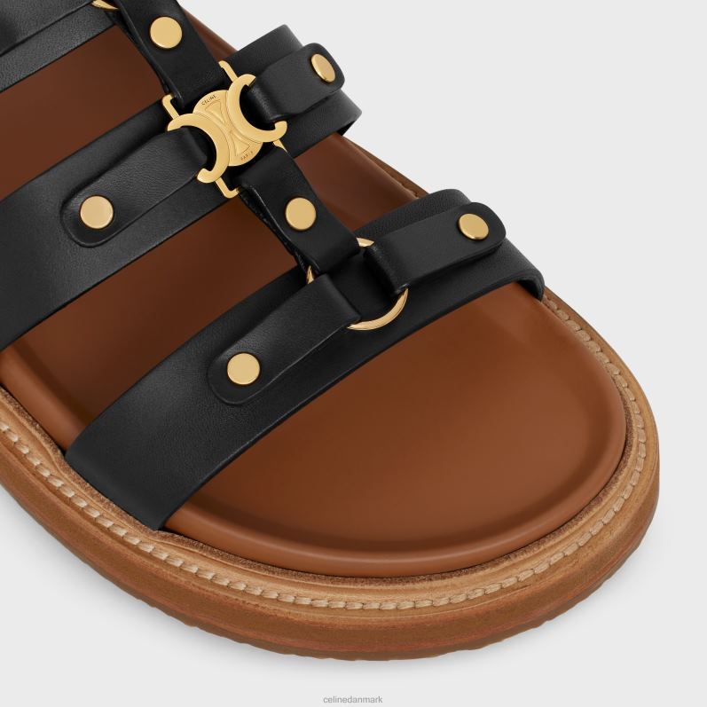 CELINE Kvinder tippi slide i kalveskind F44FV990 fodtøj sort