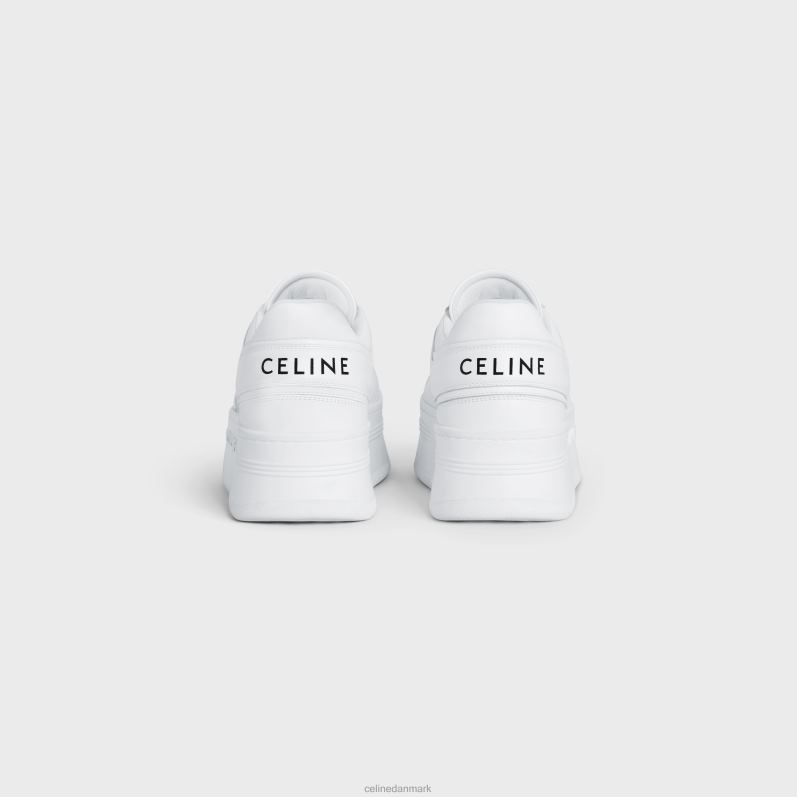 CELINE Kvinder bloksneakers med wedge ydersål i kalveskind F44FV1013 fodtøj optik hvid