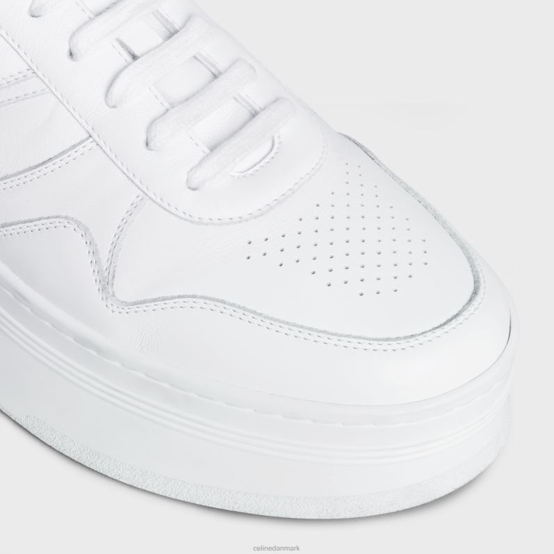 CELINE Kvinder bloksneakers med wedge ydersål i kalveskind F44FV1013 fodtøj optik hvid