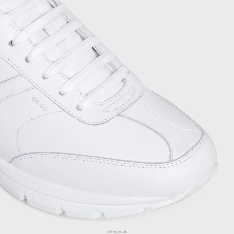 CELINE Kvinder runner cr-02 lav sneaker i kalveskind F44FV913 fodtøj optik hvid/sort