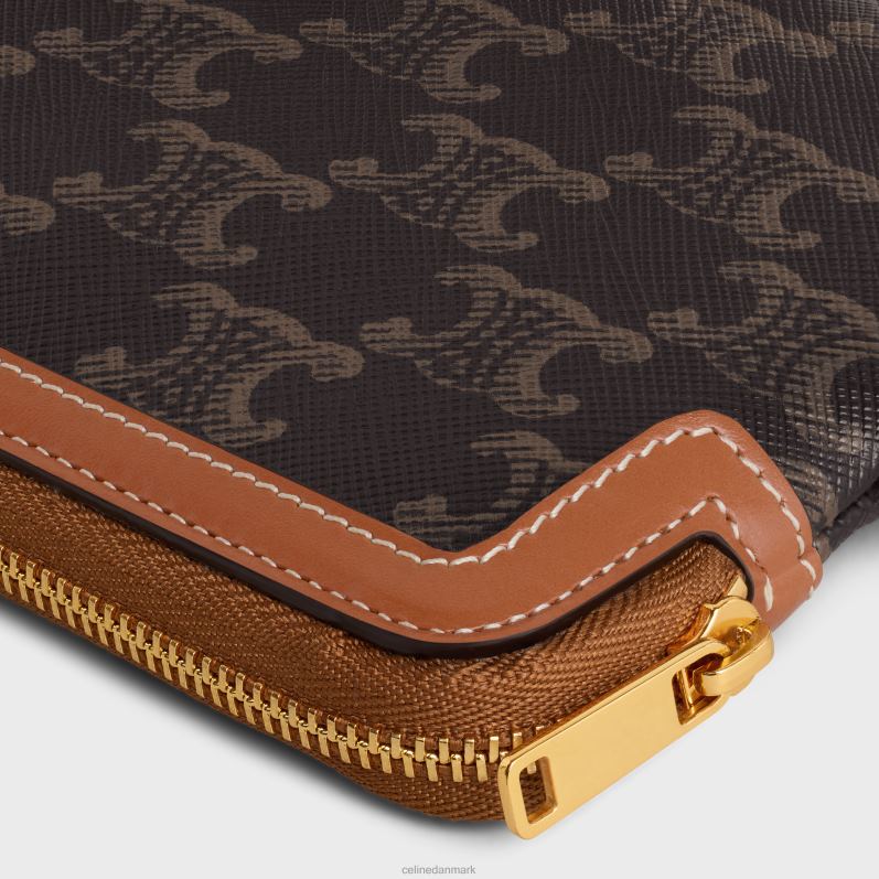 CELINE Kvinder lang pose med rem triomf kanvas F44FV436 tilbehør tan