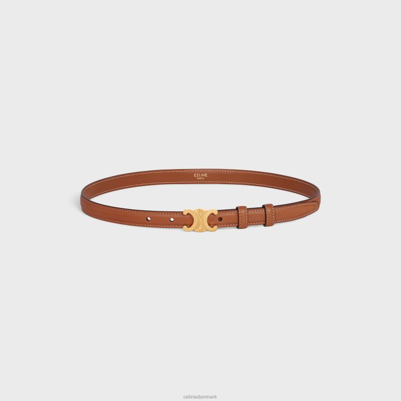CELINE Kvinder lille triomfbælte i naturligt kalveskind F44FV1074 tilbehør tan