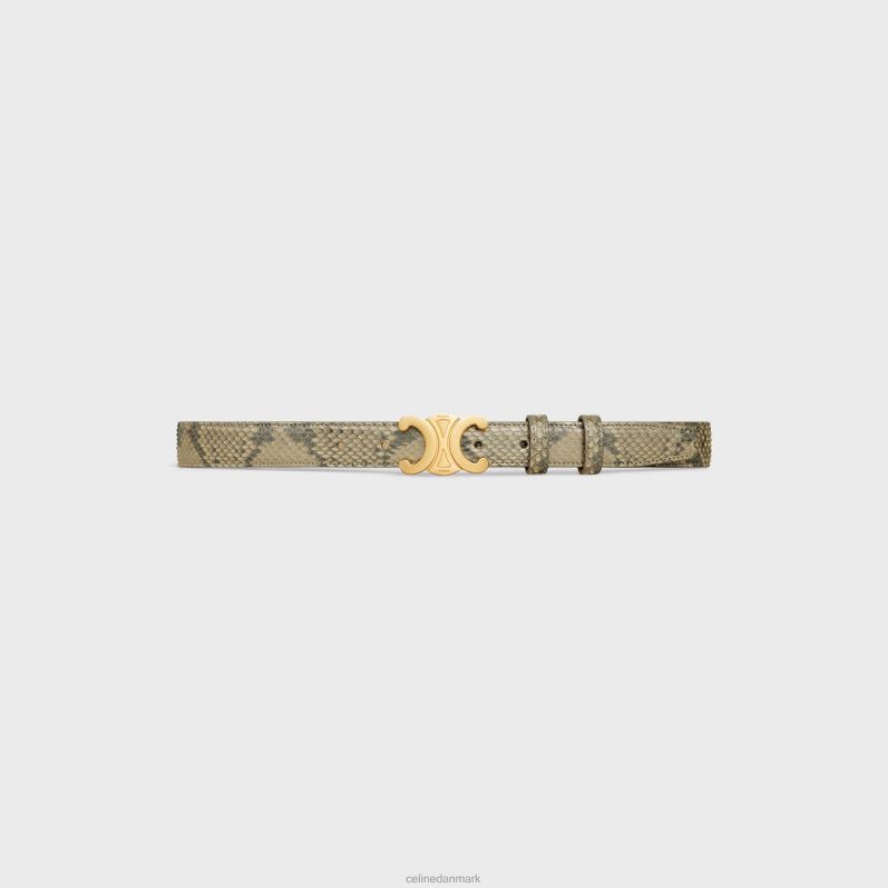 CELINE Kvinder medium triomfbælte i perlepython F44FV1023 tilbehør naturlig