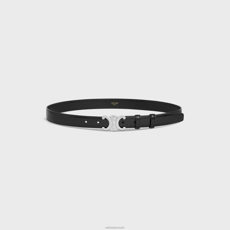 CELINE Kvinder medium triomfbælte i taurillon læder F44FV1060 tilbehør sort