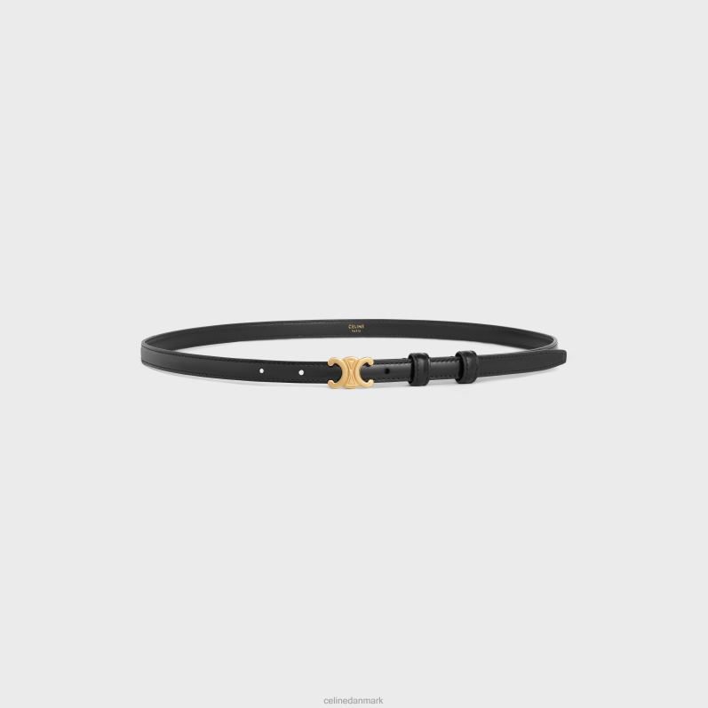 CELINE Kvinder teen triomf bælte i taurillon læder F44FV1025 tilbehør sort